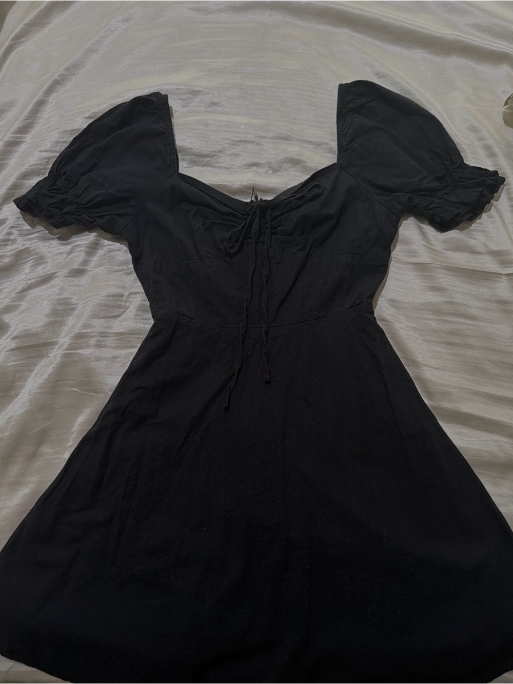 Black Puff Sleeve Dress